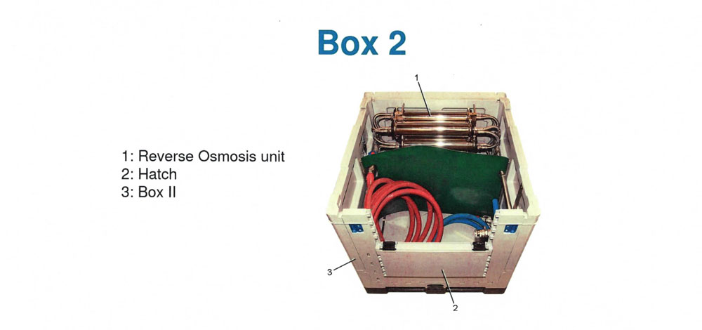 containerized field kitchen (10 ft.) with double water Purification System